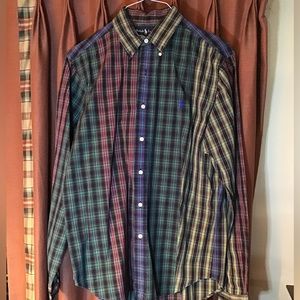 NWOT Beautiful Ralph Lauren Long Sleeve Casual Button Down Shirt in Large
